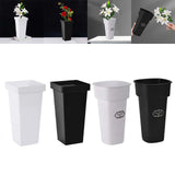 Maxbell Floral Bucket Floral Arrangement Desk Flower Vase for Indoor Wedding Porch White