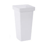 Maxbell Floral Bucket Floral Arrangement Desk Flower Vase for Indoor Wedding Porch White