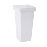 Maxbell Floral Bucket Floral Arrangement Desk Flower Vase for Indoor Wedding Porch White