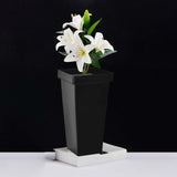 Maxbell Floral Bucket Floral Arrangement Desk Flower Vase for Indoor Wedding Porch Black