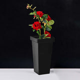 Maxbell Floral Bucket Floral Arrangement Desk Flower Vase for Indoor Wedding Porch Black