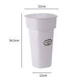 Maxbell Floral Bucket Floral Arrangement Desk Flower Vase for Indoor Wedding Porch White with Text