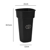 Maxbell Floral Bucket Floral Arrangement Desk Flower Vase for Indoor Wedding Porch Black with Text