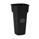 Maxbell Floral Bucket Floral Arrangement Desk Flower Vase for Indoor Wedding Porch Black with Text
