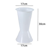 Maxbell Flower Pot Aesthetic Bucket Decorative Jug Vase for Office Table Decorations White