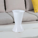 Maxbell Flower Pot Aesthetic Bucket Decorative Jug Vase for Office Table Decorations White