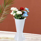 Maxbell Flower Pot Aesthetic Bucket Decorative Jug Vase for Office Table Decorations White