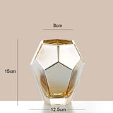 Maxbell Flower Vase Decorative Art Vases Flower Pot Flowers Arrangement Terrarium 12.5cmx15cmx8cm