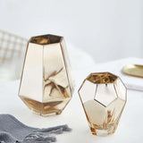 Maxbell Flower Vase Decorative Art Vases Flower Pot Flowers Arrangement Terrarium 12.5cmx15cmx8cm