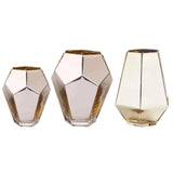 Maxbell Flower Vase Decorative Art Vases Flower Pot Flowers Arrangement Terrarium 12.5cmx15cmx8cm