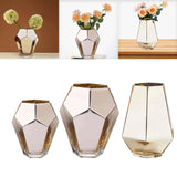 Maxbell Flower Vase Decorative Art Vases Flower Pot Flowers Arrangement Terrarium 12.5cmx15cmx8cm