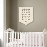 Maxbell Nordic Canvas Banner Wall Hanging Sign for Home Bedroom Decoration Alphabet