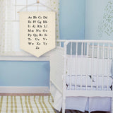 Maxbell Nordic Canvas Banner Wall Hanging Sign for Home Bedroom Decoration Alphabet