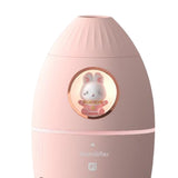 Maxbell Portable 350ml Air Humidifier Quiet USB Night Light for Bedside Table Travel Pink