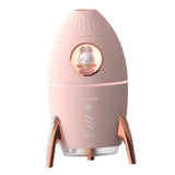 Maxbell Portable 350ml Air Humidifier Quiet USB Night Light for Bedside Table Travel Pink