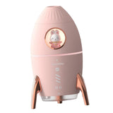 Maxbell Portable 350ml Air Humidifier Quiet USB Night Light for Bedside Table Travel Pink
