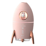 Maxbell Portable 350ml Air Humidifier Quiet USB Night Light for Bedside Table Travel Pink