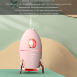Maxbell Portable 350ml Air Humidifier Quiet USB Night Light for Bedside Table Travel Pink