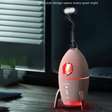 Maxbell Portable 350ml Air Humidifier Quiet USB Night Light for Bedside Table Travel Pink