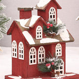 Maxbell Village House Christmas LED Lights Buildings Room Battery Operated Figurines Style B 22x14x30cm