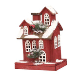 Maxbell Village House Christmas LED Lights Buildings Room Battery Operated Figurines Style B 22x14x30cm