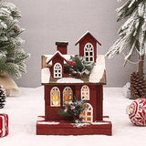 Maxbell Village House Christmas LED Lights Buildings Room Battery Operated Figurines Style B 22x14x30cm