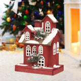 Maxbell Village House Christmas LED Lights Buildings Room Battery Operated Figurines Style B 22x14x30cm