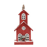 Maxbell Village House Christmas LED Lights Buildings Room Battery Operated Figurines StyleC 22x13x49cm