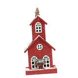Maxbell Village House Christmas LED Lights Buildings Room Battery Operated Figurines StyleC 22x13x49cm