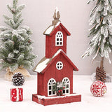 Maxbell Village House Christmas LED Lights Buildings Room Battery Operated Figurines StyleC 22x13x49cm