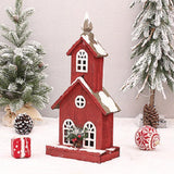 Maxbell Village House Christmas LED Lights Buildings Room Battery Operated Figurines StyleC 22x13x49cm