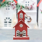 Maxbell Village House Christmas LED Lights Buildings Room Battery Operated Figurines StyleC 22x13x49cm