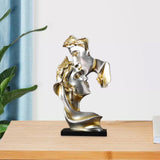 Maxbell Couples Face Kissing Statue Bedside Abstract Figurines Desk Bedroom