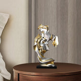 Maxbell Couples Face Kissing Statue Bedside Abstract Figurines Desk Bedroom