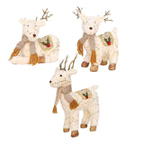 Maxbell Christmas Reindeer Stuffed Animal Creative Plush Elk for Decor Office Home StyleA