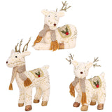 Maxbell Christmas Reindeer Stuffed Animal Creative Plush Elk for Decor Office Home StyleA