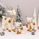 Maxbell Christmas Reindeer Stuffed Animal Creative Plush Elk for Decor Office Home StyleA