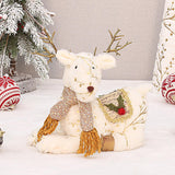 Maxbell Christmas Reindeer Stuffed Animal Creative Plush Elk for Decor Office Home StyleA