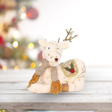 Maxbell Christmas Reindeer Stuffed Animal Creative Plush Elk for Decor Office Home StyleA