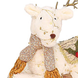 Maxbell Christmas Reindeer Stuffed Animal Creative Plush Elk for Decor Office Home StyleA