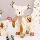 Maxbell Christmas Reindeer Stuffed Animal Creative Plush Elk for Decor Office Home StyleC