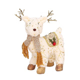 Maxbell Christmas Reindeer Stuffed Animal Creative Plush Elk for Decor Office Home StyleC