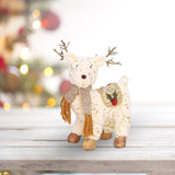 Maxbell Christmas Reindeer Stuffed Animal Creative Plush Elk for Decor Office Home StyleC