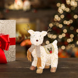 Maxbell Christmas Reindeer Stuffed Animal Creative Plush Elk for Decor Office Home StyleC