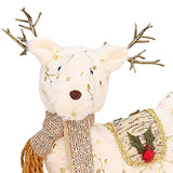 Maxbell Christmas Reindeer Stuffed Animal Creative Plush Elk for Decor Office Home StyleC