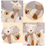 Maxbell Christmas Reindeer Stuffed Animal Creative Plush Elk for Decor Office Home StyleD