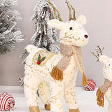 Maxbell Christmas Reindeer Stuffed Animal Creative Plush Elk for Decor Office Home StyleD