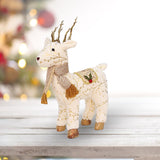 Maxbell Christmas Reindeer Stuffed Animal Creative Plush Elk for Decor Office Home StyleD