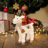 Maxbell Christmas Reindeer Stuffed Animal Creative Plush Elk for Decor Office Home StyleD