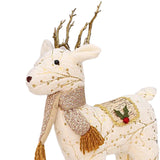 Maxbell Christmas Reindeer Stuffed Animal Creative Plush Elk for Decor Office Home StyleD